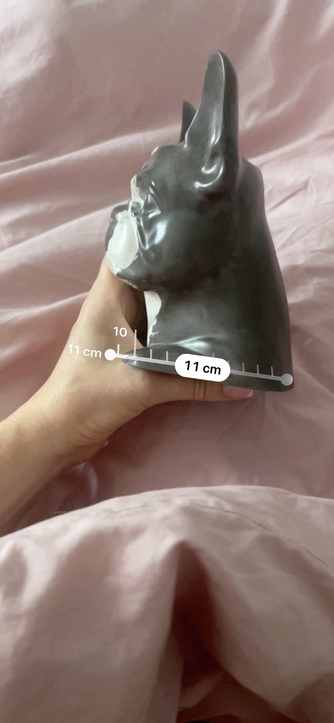 Dog Head Planter – Sculptural Concrete Vase