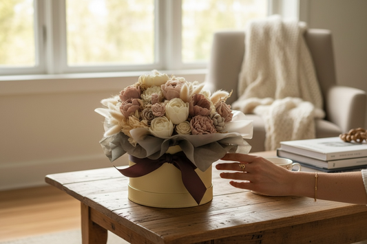 Soap Flower Bouquet in a Gift Box