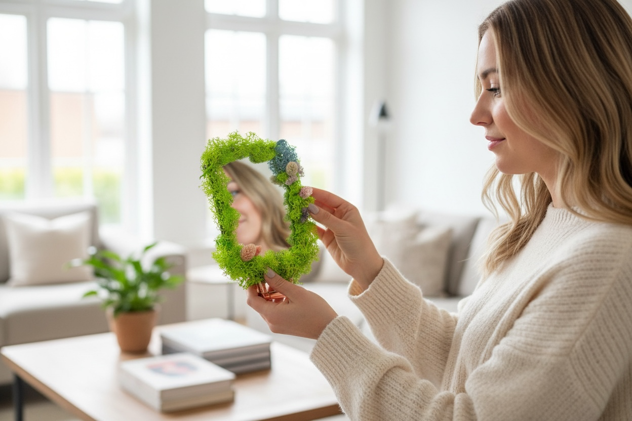 Luxury Moss Mirror Decor