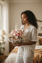 Handmade Soap Flower Bouquet with Stabilized Flowers