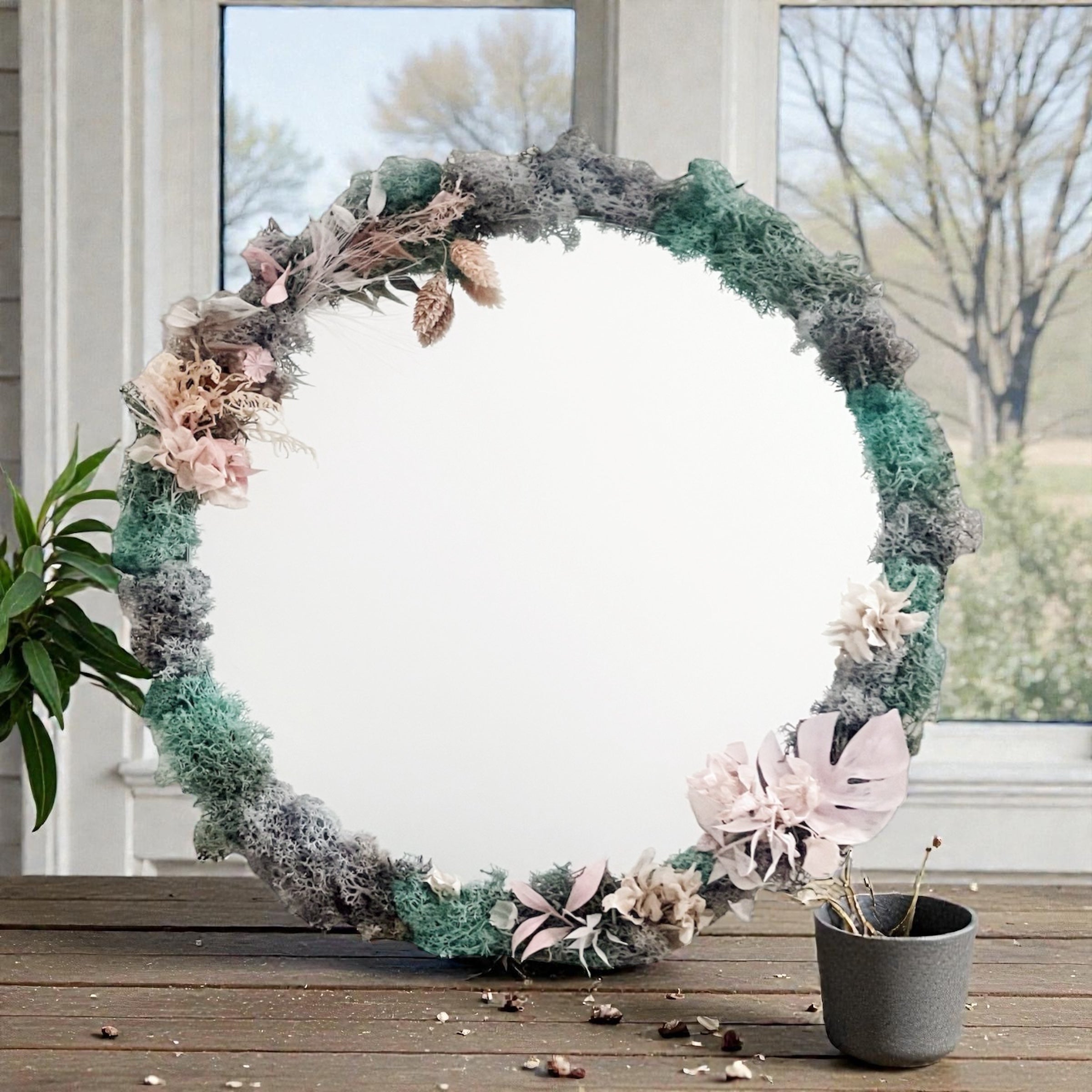Luxury Floral Mirror Wreath