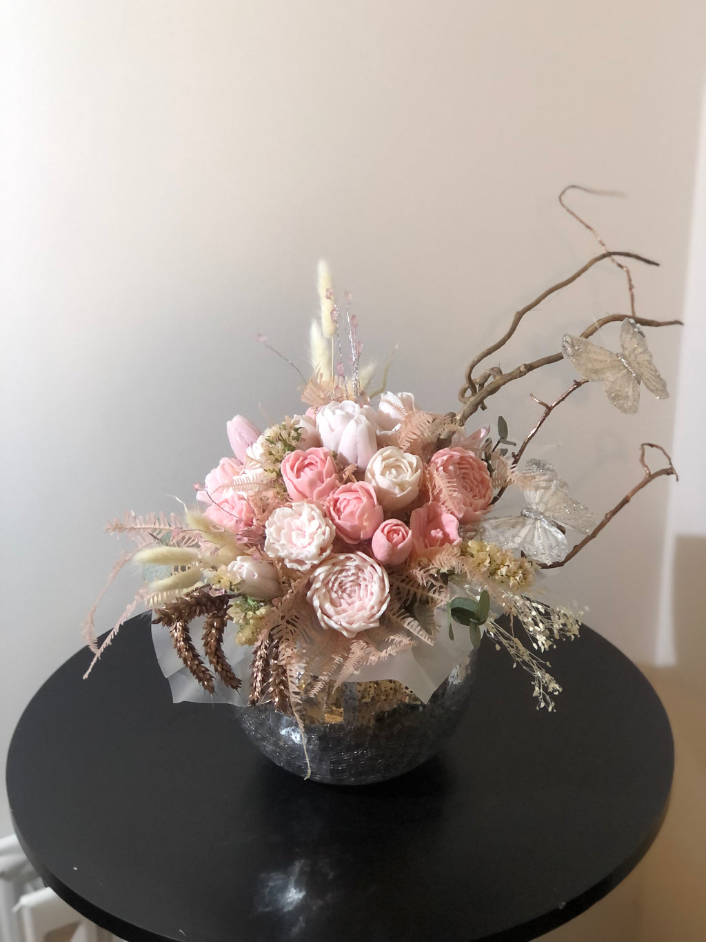 Handmade Soap Flower Bouquet with Stabilized Flowers