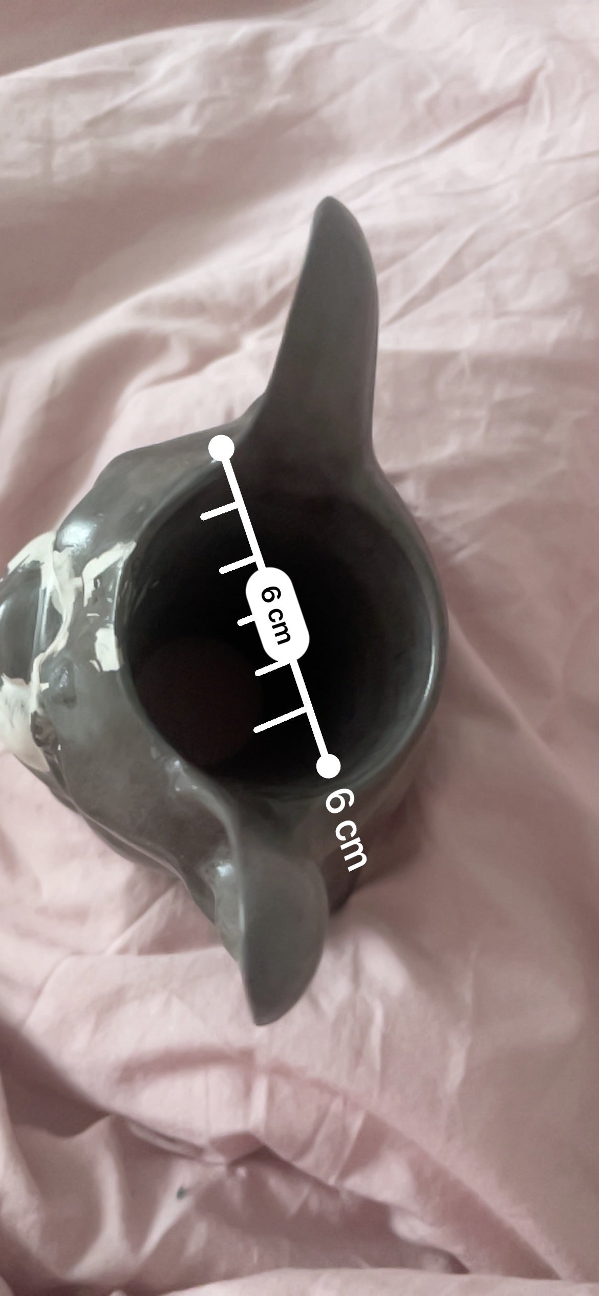 Dog Head Planter – Sculptural Concrete Vase