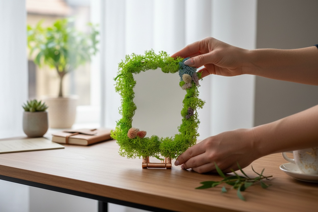 Luxury Moss Mirror Decor