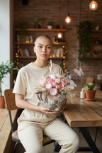 Handmade Soap Flower Bouquet with Stabilized Flowers