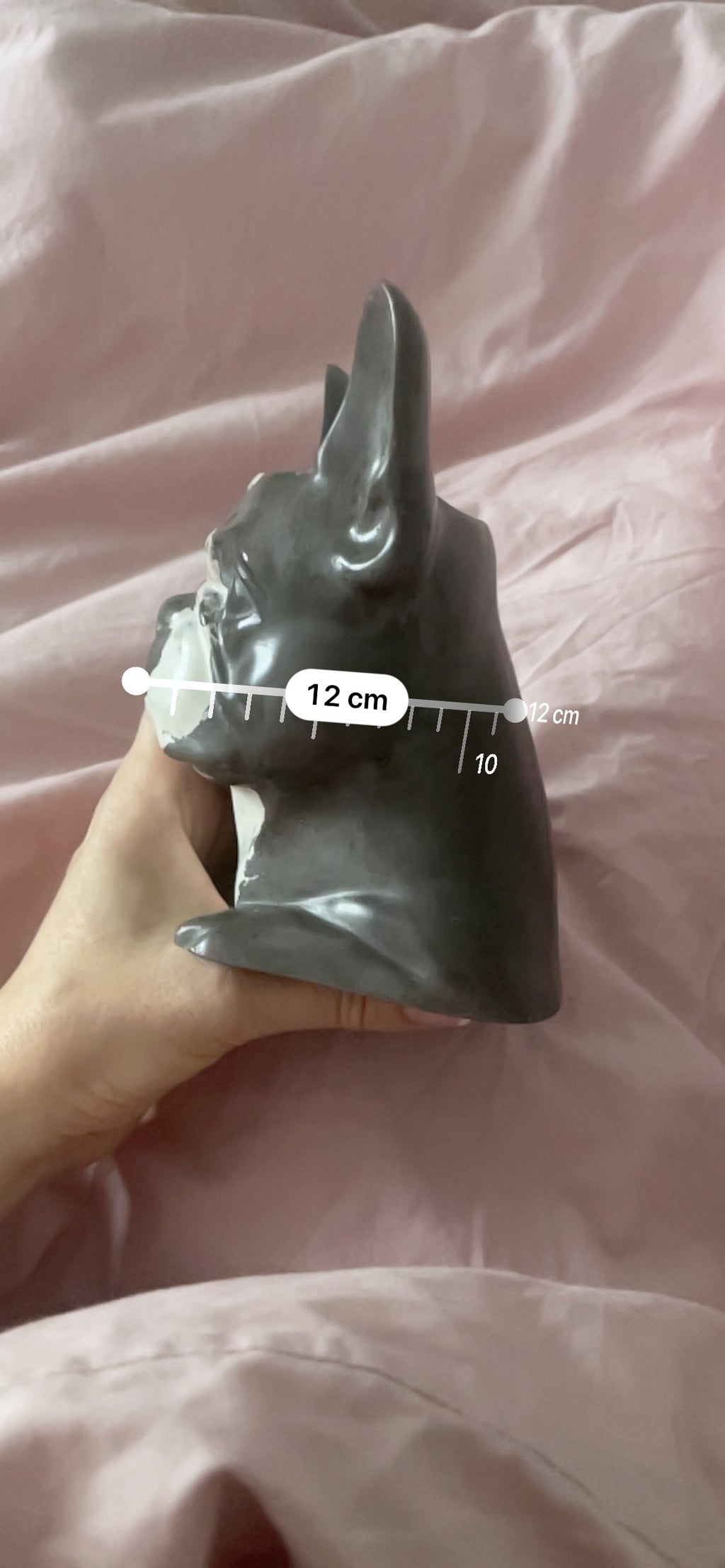 Dog Head Planter – Sculptural Concrete Vase