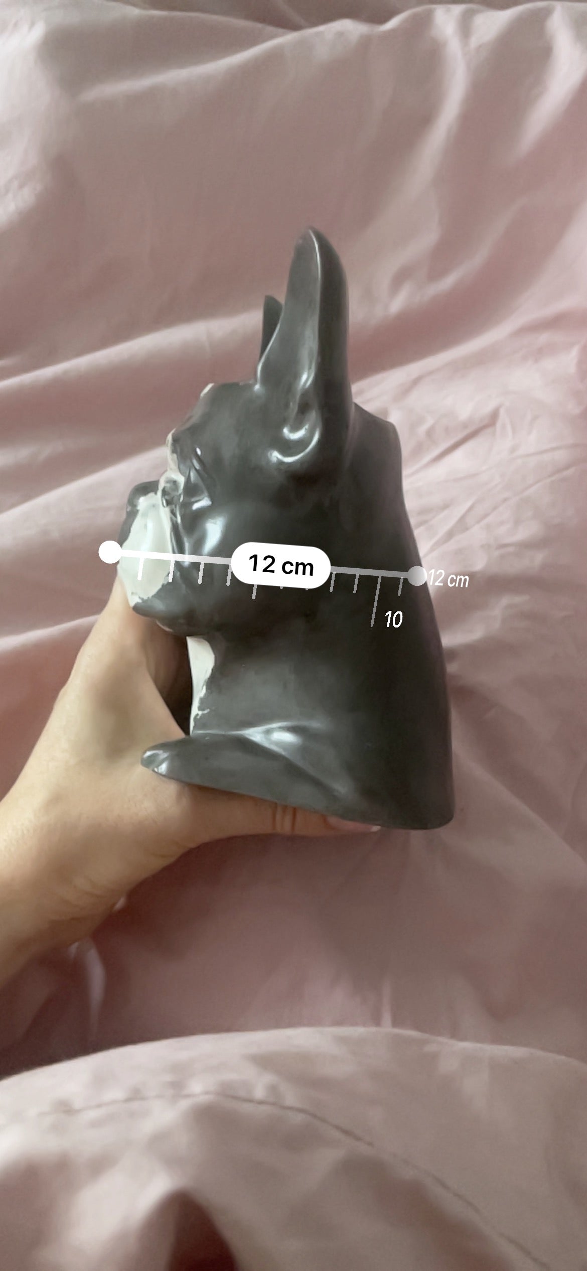 Dog Head Planter – Sculptural Concrete Vase