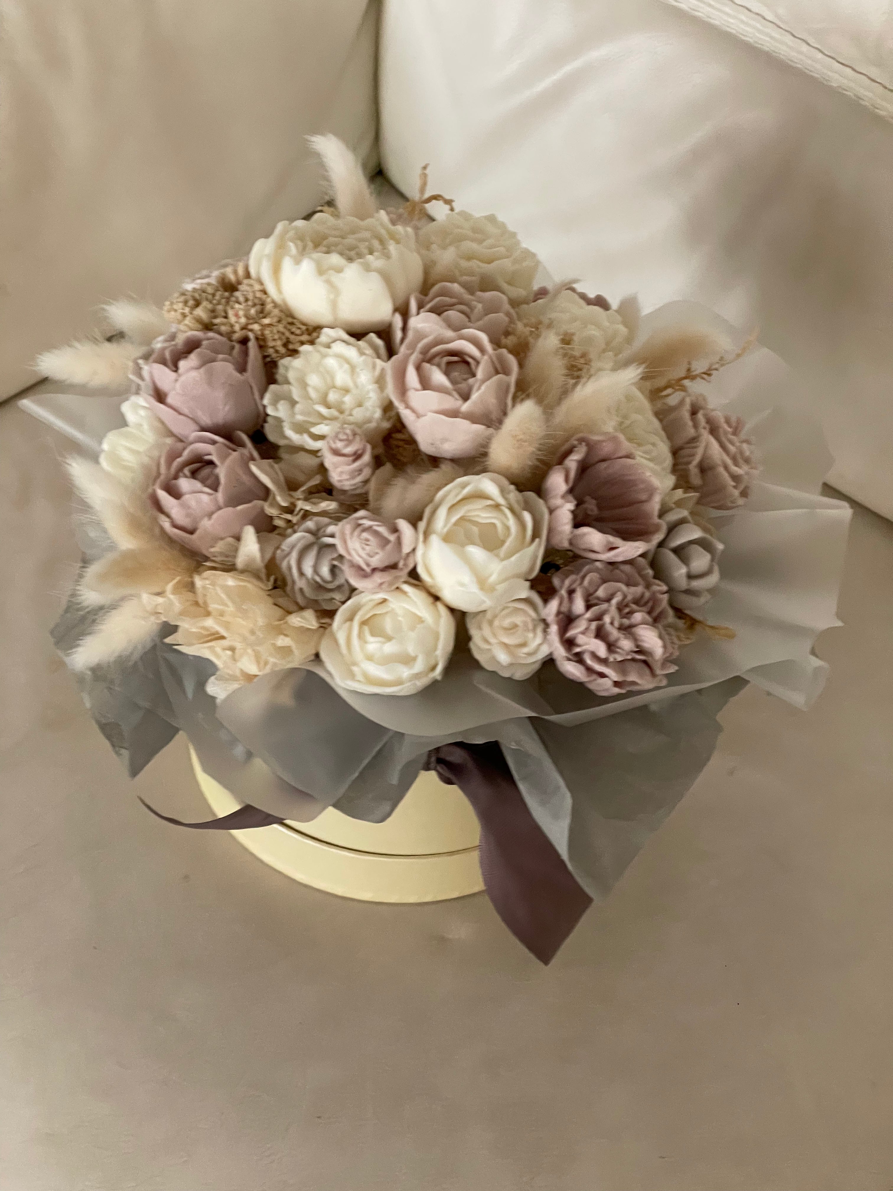 Soap Flower Bouquet in a Gift Box