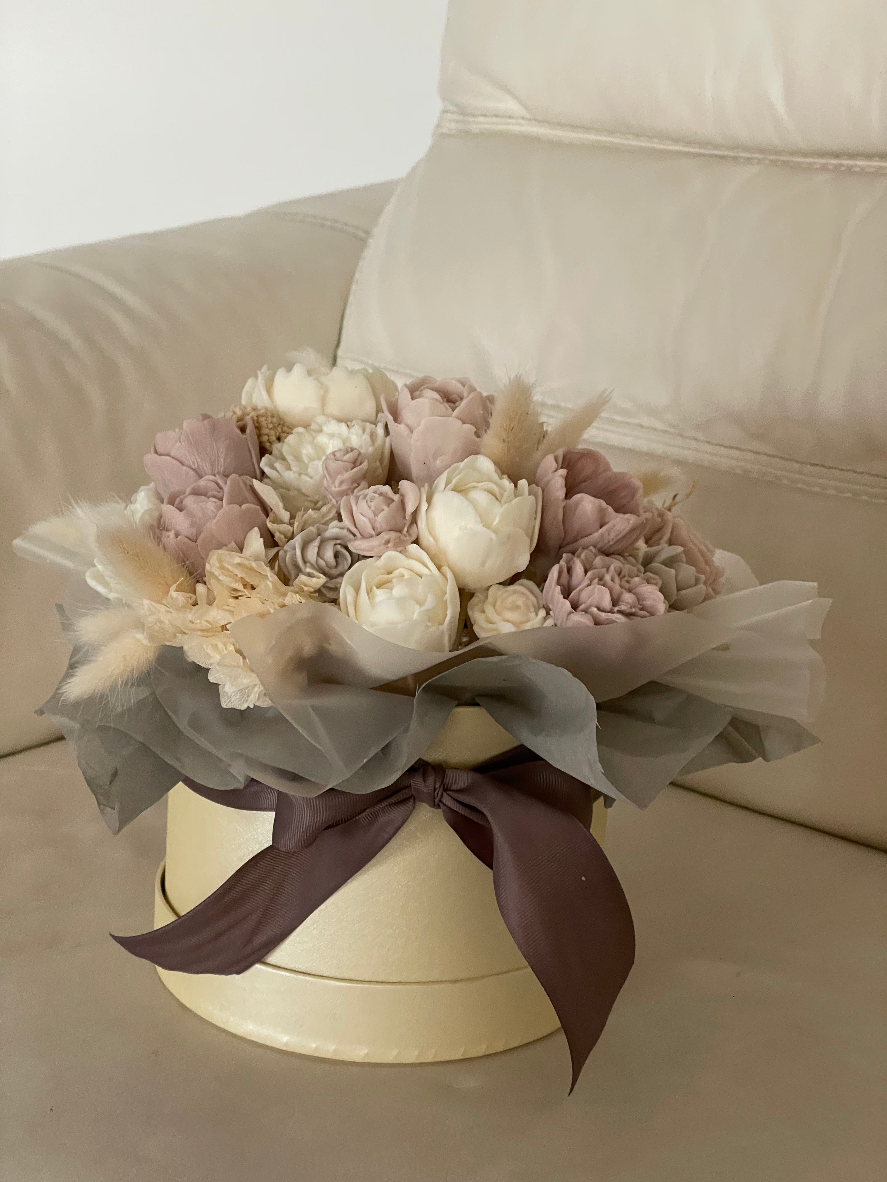 Soap Flower Bouquet in a Gift Box