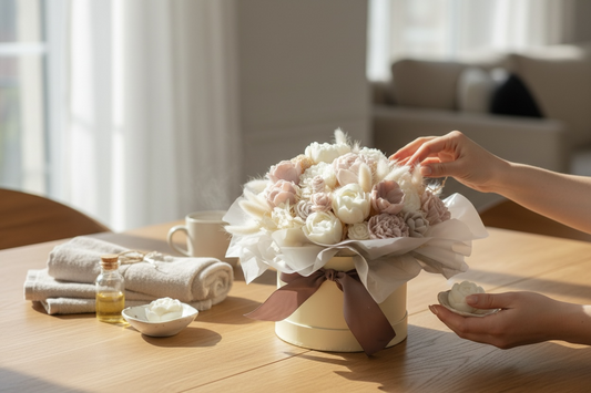 Soap Flower Bouquet in a Gift Box